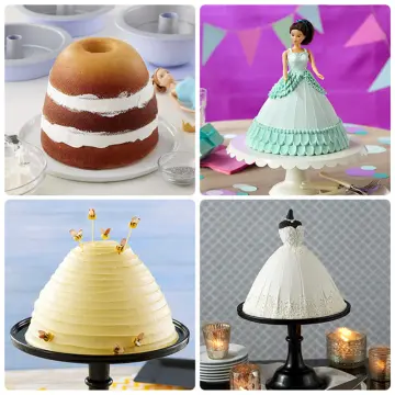 Doll Dress Cake Pan Dome, 6 Inch Round Aluminum for Baking