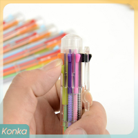 ✨ Konka ปากกาลูกลื่น8อิน1หลากสีปากกาลูกลื่นสำหรับโรงเรียนสำนักงาน