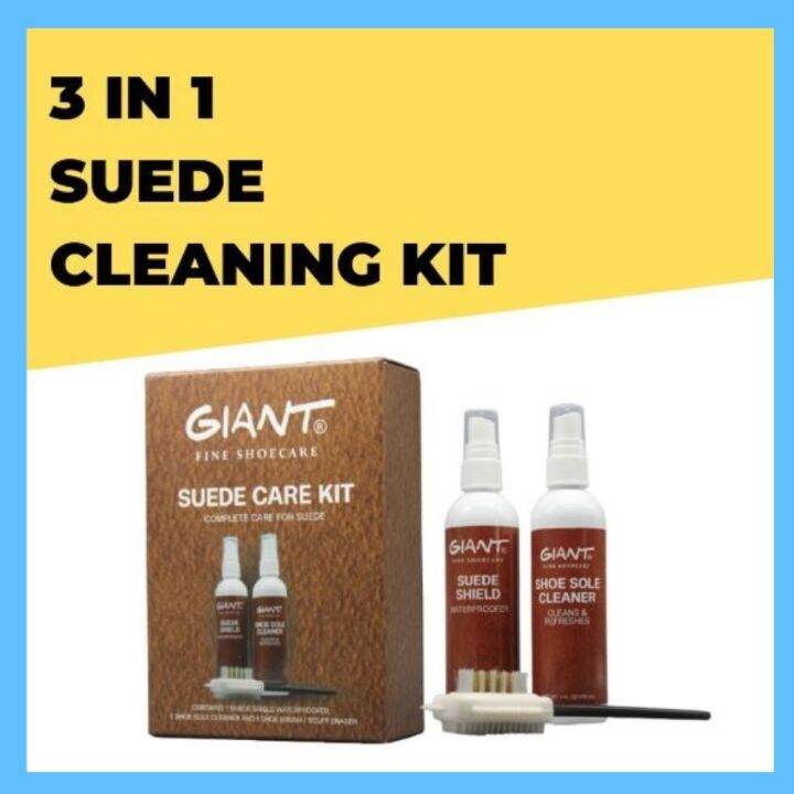 Giant Suede Shoe Cleaner Kit Nubuck Restore Clean Shine Suede and Nubuck Cleaner Water Stain