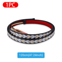 Truck Tailgate Light Bar 1.5M LED Streamer Light Strip with Red Brake White Reverse Sequential Amber Turning Signals Strobe Lamp