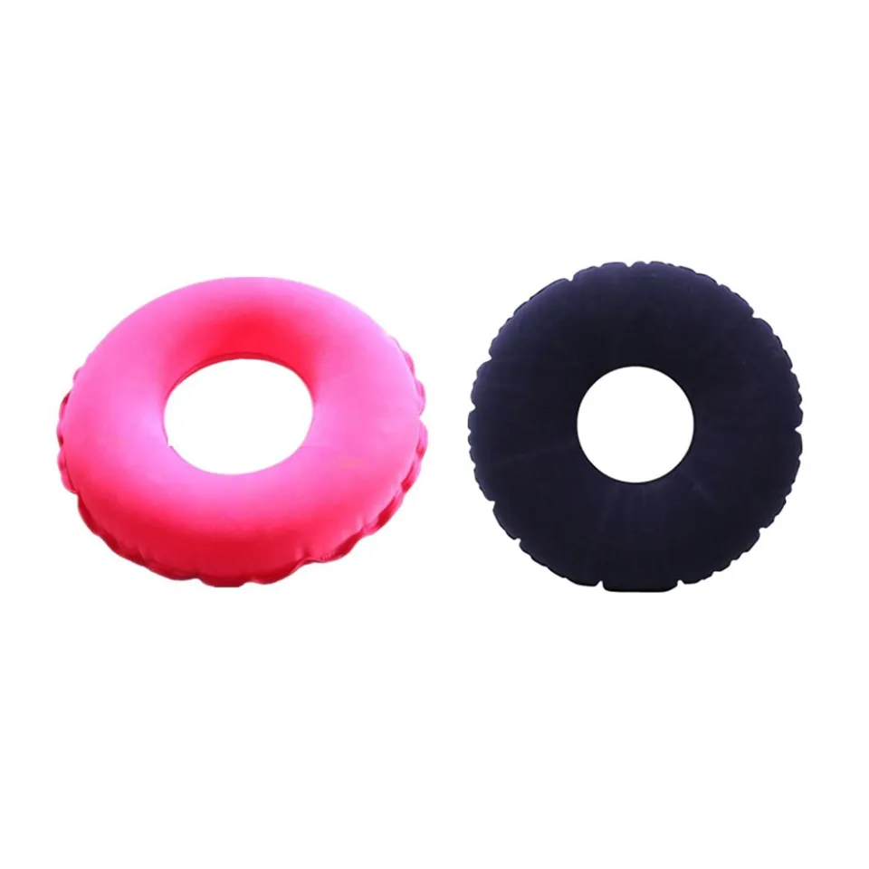 Medical Inflatable Round Seat Cushion Hemorrhoid Treatment Hip Support  Pillow Rubber Donut Chair Pad with Pump