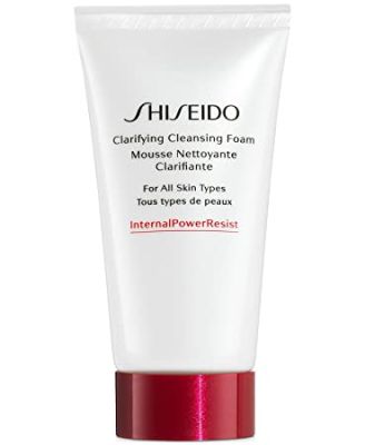 shiseido clarifying cleansing foam mousse nettoyante clarifiante for all skin type 50ml. / ชิเซโด้ มูสโฟม ทุกสภาพผิว 50มล. ล้างหน้าสะอาด
