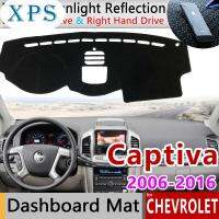 Xps สำหรับ Chevrolet Captiva 2006 ~ 2018แผ่นคลุมแผงหน้าปัดรถยนต์ป้องกันเสื่อกันลื่นที่บังแดด