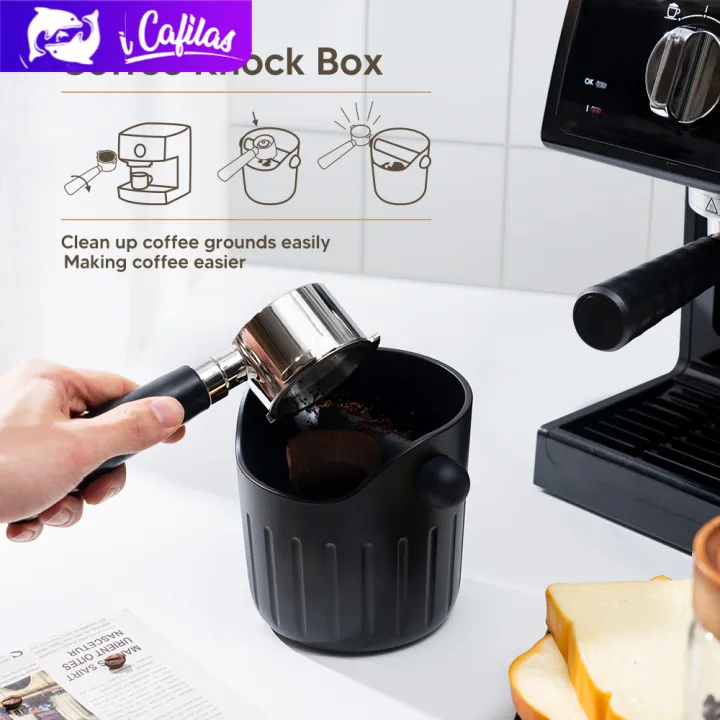 【i Cafilas】[HLB26] Espresso Knock Box Coffee Ground Waste Bin Lazada PH