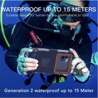 เคสกันน้ำ พร้อมส่ง?? Diving Waterproof Case 50ฟุต/15ม. ShellBox Gen2 แท้ 100%สำหรับโทรศัพท์ หน้าจอ 5นิ้ว-6.9นิ้ว