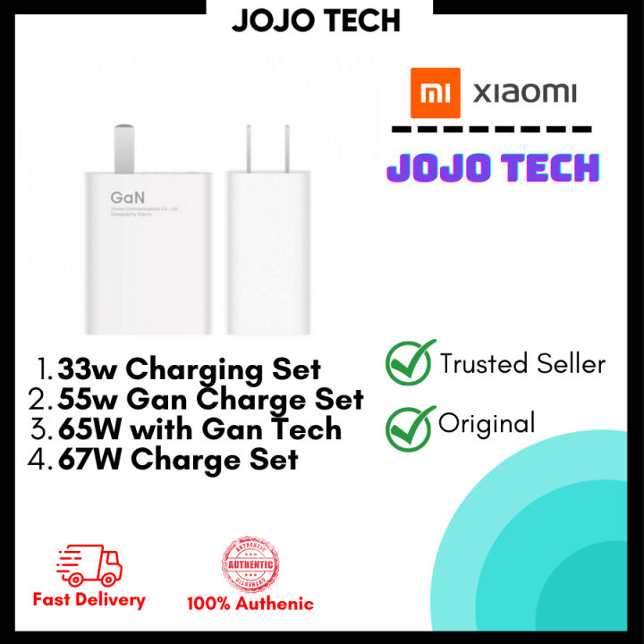 [PREORDER] Xiaomi charger 33w / GaN 55W /Gan Tech 65w / 67w / fast