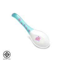 SuperSOSO! ช้อนข้าวต้ม ช้อนซุป Flower-ish Soup Spoons ขนาด14ซม เมลามีน มีสีสัน รูปแบบที่ชัดเจน น่ารักมาก