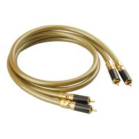 【DT】Cardas Hexlink Golden 5-C 1 pair RCA audio cable 2 RCA to 2 RCA Interconnect Cable HIFI Stereo 4N OFC Male to Male For Amplifier  hot