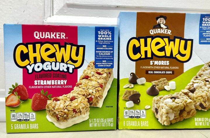 Quaker Chewy Yogurt Strawberry S'mores Granola Bar Snack from US (Sold ...