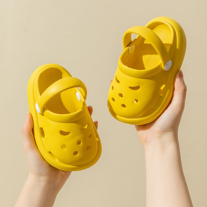 mikibobo-รองเท้าแตะเด็ก-นุ่มๆ-รองเท้านิ่มเหมือนเหยียบขี้-รองเท้านิ่ม-รองเท้าแตะลําลอง-สำหรับเด็ก-สีลูกกวาด-jzb1270