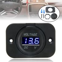 ❧ DC 12V-24V Blue LED Display Digital Voltmeter Panel Electric Voltage Meter Volt Tester For Car Motorcycle Voltage Meter