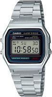 Casio Mens A158WA-1DF Stainless Steel Digital Watch