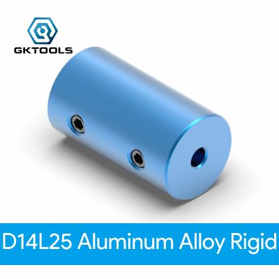 Gktools ข้อต่ออะลูมินัมอัลลอย D14l25เจาะ3/3.17/4/5/6/6.35/7/8 Mm ตัวต่อก้านดัดสีฟ้า3d เครื่องพิมพ์สเต็ปเปอร์มอเตอร์