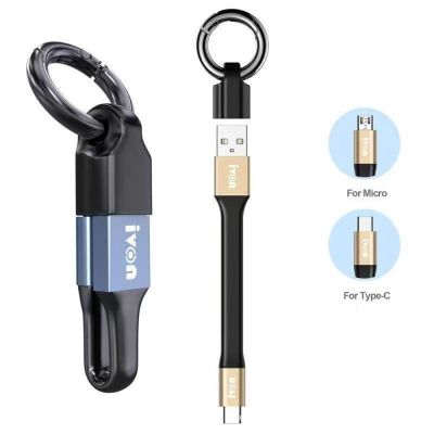 IRCTBV แท็บเล็ตสายพวงกุญแจสายชาร์จไมโครประเภท-C เพื่อ USB ความ3.1A สูงสุดอย่างรวดเร็วสายชาร์จ USB USB สายข้อมูล