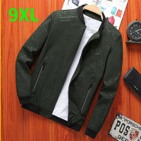 Spring and Autumn Mans Jacket Thicken Trendy Youth Men Baseball Uniform 7XL 8XL 9XL Large Size Business Leisure Coat Mens 2022