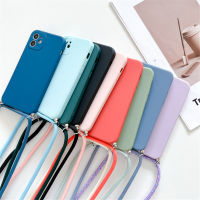 สายคล้องคอแบบคล้องคอเคสโทรศัพท์สายคล้องคอสำหรับ Xiaomi 12 Lite 12T 11 Lite 5G Ne Redmi Note 11 12 Pro 10A A1กรอบนิ่ม10C