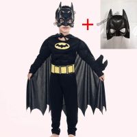 Children Boys Bat Man Costume Batboy Fancy Dress Tutu Superhero Cosplay Kids Halloween Costume Outfits Comic Masquerade Evening