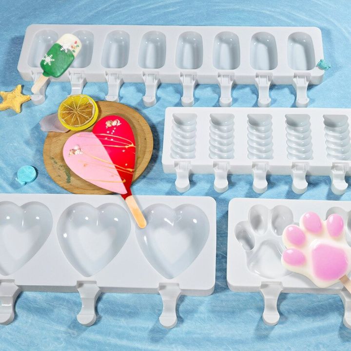 แม่พิมพ์ซิลิโคนทำไอศครีมเครื่องทำน้ำแข็งก้อนเซลล์3-4แม่พิมพ์น้ำแข็งpopsicle-แม่พิมพ์ถาดทรงลูกบาศก์เครื่องทำไอศครีมแท่งน้ำแข็งปั้นถาดน้ำแข็งแม่พิมพ์