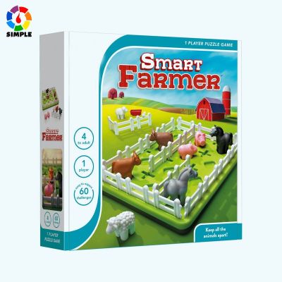 Smartgames Smart Farmer เกมกระดานของเล่นฝึกสมองสําหรับเด็ก 4 ขวบและสนุกสนาน