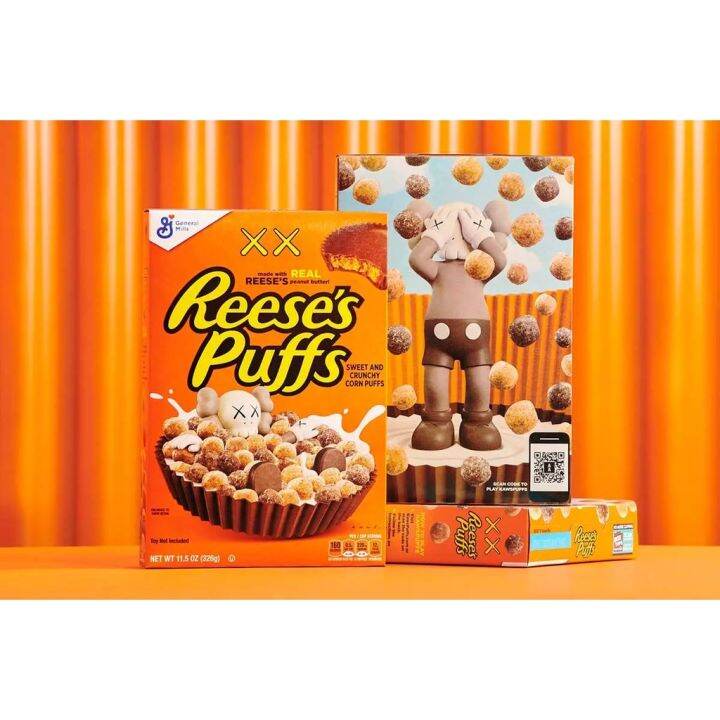 ( KAWS Edition ) General Mills Reese's Puffs Cereal 11.5 Oz (326g) | Lazada