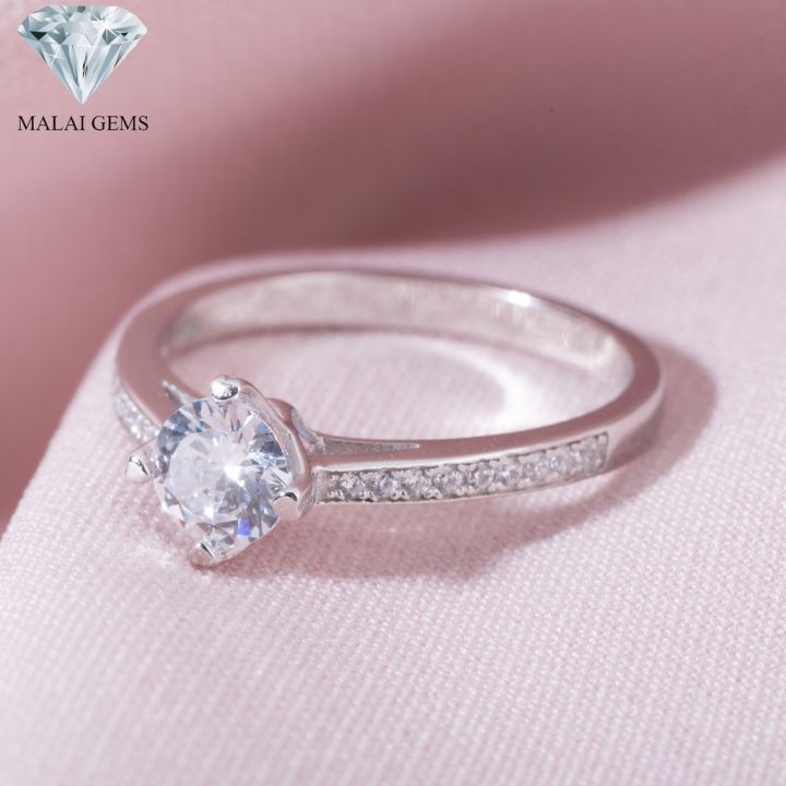 malai-gems-แหวนเพชร-แหวนเพชรชู-หนามเตยหัวใจ-เงินแท้-925-เคลือบทองคำขาว-ประดับเพชรสวิส-cz-รุ่น1-15-1-แถมกล่อง-แหวนเงินแท้-แหวนเงิน