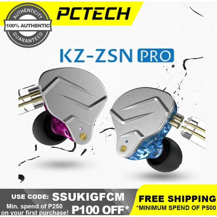 ORIGINAL KZ ZSN Pro In Ear Monitor 1BA+1DD Metal Hybrid Technology