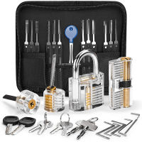 30ชิ้นพร้อม3 Clear Practice And Training Locks Multitool Set - Stainless Steel, Set For Beginners Lock Kit Unlocking