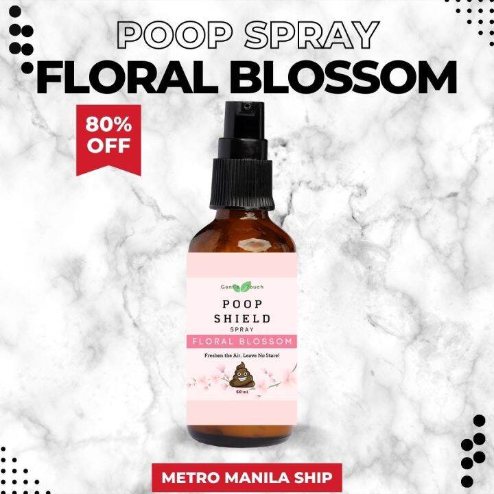 POOP SPRAY FLORAL BLOSSOM Nature's Fresh Poop Spray 50ml Effective