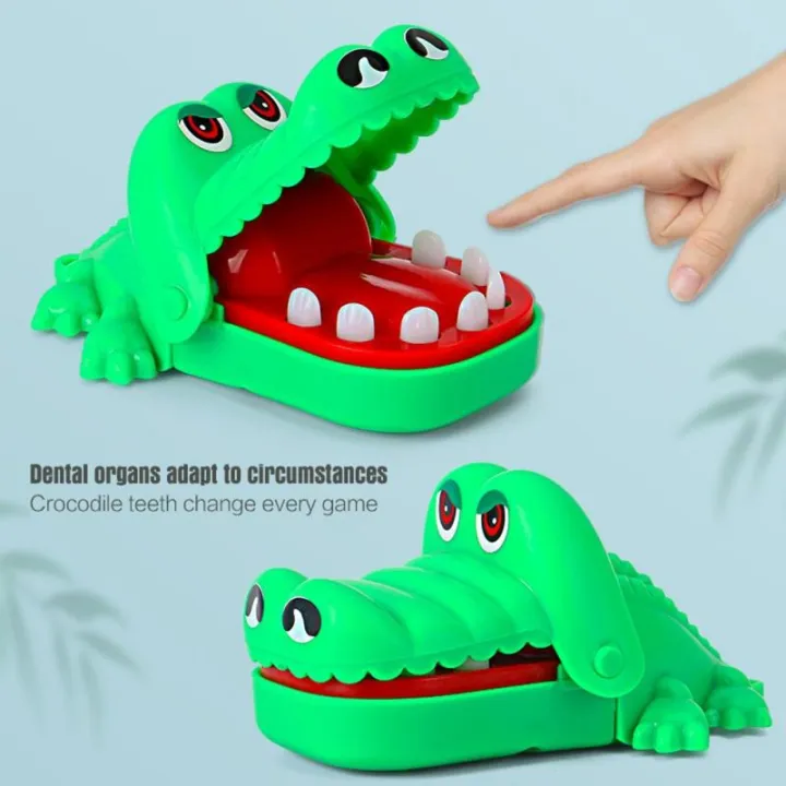 GTwo Crocodile Teeth Finger Biting Toy Game Shark Biting Finger Dentist ...