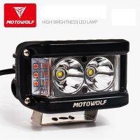 MOTOWOLF 12v-72v 25W LED Spot Light Motorcycle ATV Boat Off Road Waterproof Headlight with switch and Bracket For Honda Yamaha