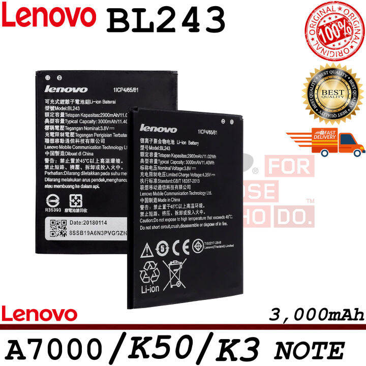 lenovo a7000 battery mah