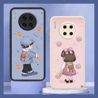 creative Back Cover Phone Case For Huawei Mate 30 Cartoon Silica gel protective leather youth heat dissipation advanced