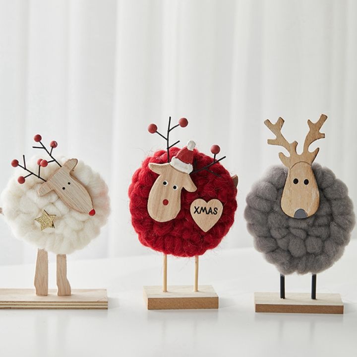 new-nordic-christmas-wooden-wool-felt-decoration-christmas-elk-santa-claus-ornament-christmas-tree-desktop-decoration