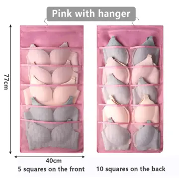 Double Sided Underwear Storage Bag Folding Hanging Bra Clother Organizer  Hanger{