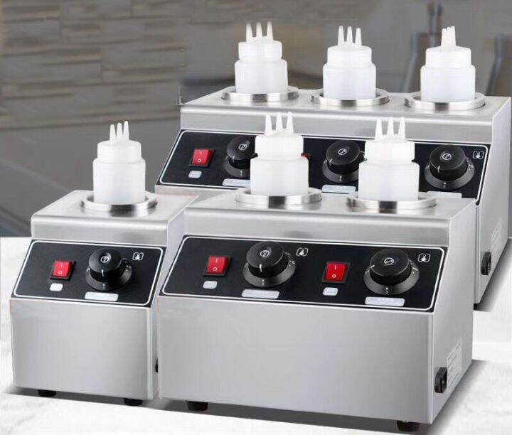 Commercial Sauce Bottle Warmer Electric Chocolate Warming Machine Sauce Heater Stainless Steel