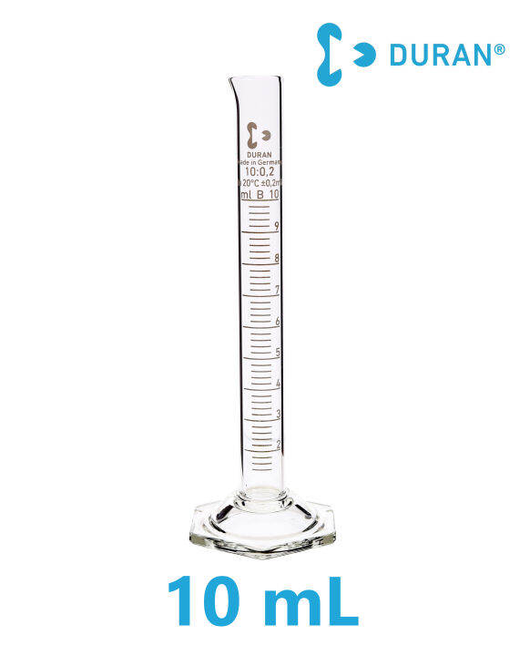 กระบอกตวงแก้ว-duran-ขนาด-5-10-25-50-100-250-500-1000-ml-นำเข้าจากเยอรมัน-เกรดห้องปฏิบัติการ