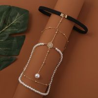 【CW】✸✗♟  Pearls Thigh Chain Multi-layer Metal Leg for Ladies Fashion Pendant Jewelry