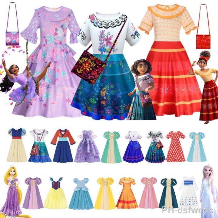 【hot】 ♕ Encanto Isabela Mirabel Costume Cinderella Outfits Pepa Dress ...