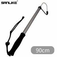 SANLIKE Fishing Gaff 60cm/90cm/120cm Telescopic Stainless Steel Hook with String Aluminum Alloy Spear Hook