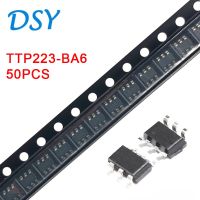 50PCS TTP223-BA6 223B SOT23-6 TTP223 BA6 การตรวจจับคีย์สัมผัสเดี่ยวชิป IC