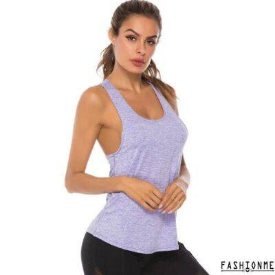 ღℰWomens Sports Gym Racer Back Running Sleeveless Fitness Yoga Tank Top