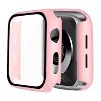 เคสสำหรับ Apple Watch ฟิล์มกันรอยกันกระแทกกระจกป้องกันการตก45มม. 41มม. 44มม. 42มม. 40มม. 38มม. สำหรับ Iwatch 7 6 5 4 3