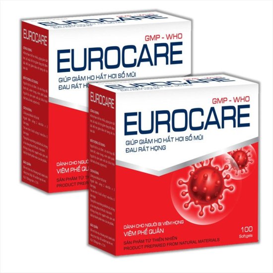 Viên uống hỗ trợ giảm viêm phế quản eurocare giúp giảm ho, hắt hơi, sổ mũi - ảnh sản phẩm 1