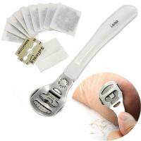 Ready stock Foot Skin Razor Foot Skin Remover Foot Care Set Remove Foot Horn Pedicure Tool with 10Pcs Razor Blade Heating