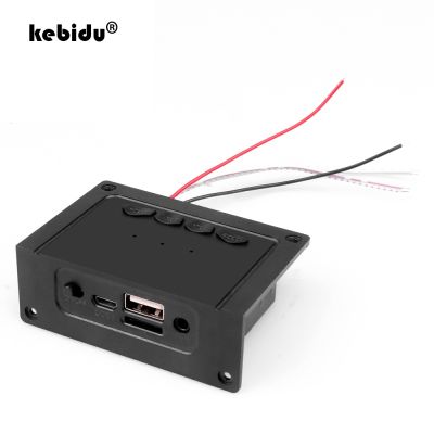 kebidu 2x5W Amplifier 5V Mini MP3 Decoder Board Bluetooth 5.0 Support Call Handsfree Decoding Module MP3 WAV AUX TF Card USB