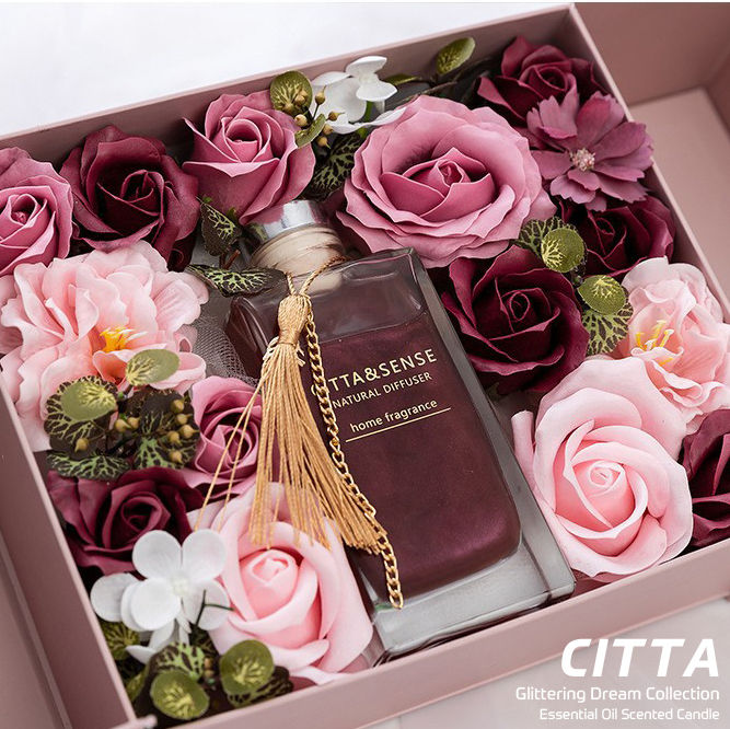 ก้านไม้หอมพร้อมดอกไม้-ก้านไม้หอมอโรม่า-ของขวัญวันเกิด-ของขวัญงานเกษียณ-ของชำร่วยงานแต่ง-ของขวัญให้แฟน-gift-set-box