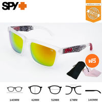 Spy5-แดง แว่นกันแดด กรอบใส แว่นแฟชั่น กันUV คุณภาพดี แถมฟรี ซองเก็บแว่น และ ผ้าเช็ดแว่น