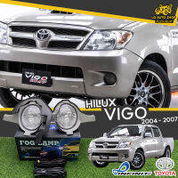 ไฟตัดหมอกวีโก้ ชุดไฟตัดหมอก โตโยต้าไฮลักวีโก้ TOYOTA HILUX VIGO  2004-2007 ( ยี่ห้อ INFINITE )  พร้อมอุปกรณ์ติดตั้งครบชุด