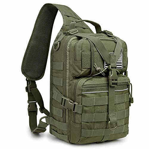 G4Free Tactical Sling Backpack Big Molle EDC Assault Range Bag Pack