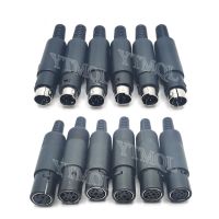 1pcs 3/4/5/6/7/8 Pin Mini DIN Plug 3-8Pin Chassis Cable Mount Male Female Socket Welding Wire S Terminal Mini PS2 Connector Electrical Connectors